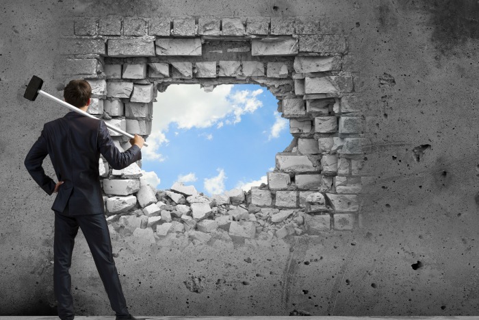 man finds a way to overcome obstacles