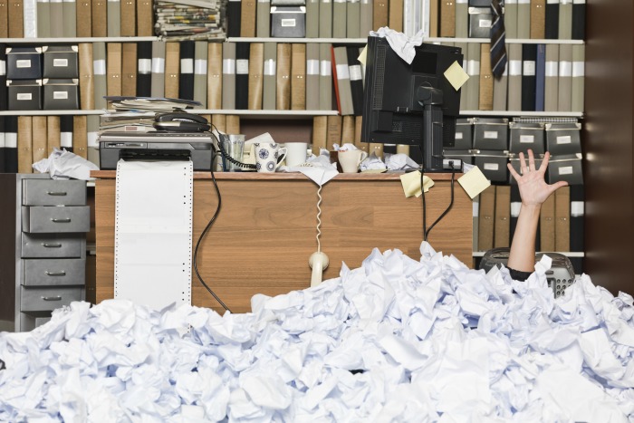 get organized now messy desk