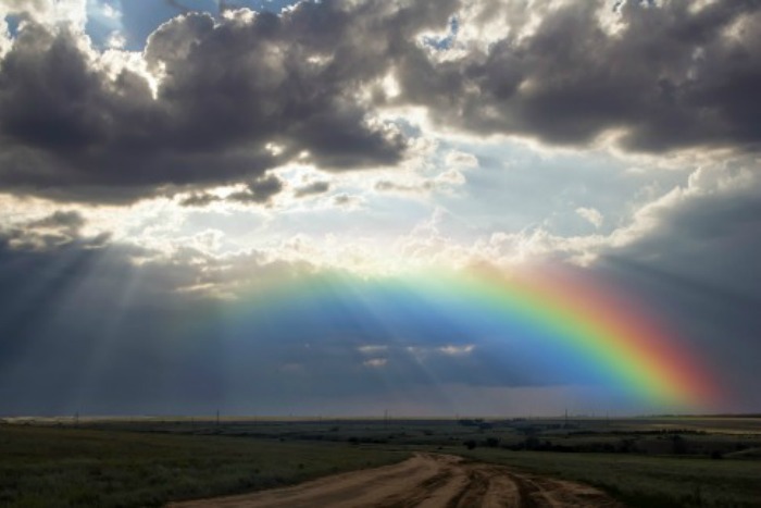 rainbow represents balanced living and greater fulfillment