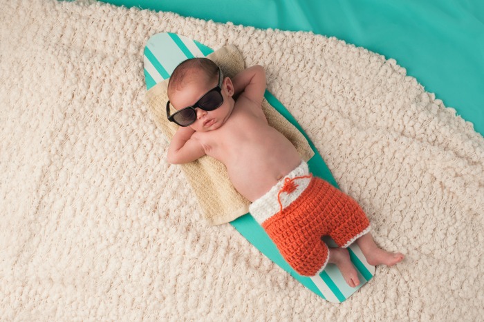 be more productive working from home – baby with shades