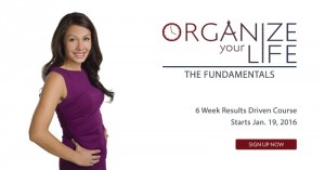 Organize your life - the fundamentals - logo with susan sly