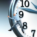 man living by the clock - longer hours in the you economy