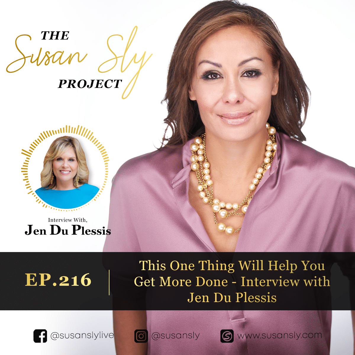 Susan Sly podcast interview with Jen Du Plessis
