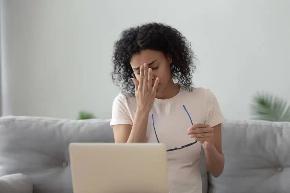 Woman Frustrated in perimenopause